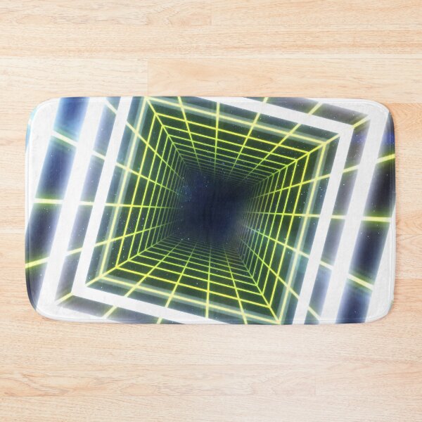 Item preview, Green Square Wireframe Tunnel & Neons designed and sold by Electric Shock!! Design.