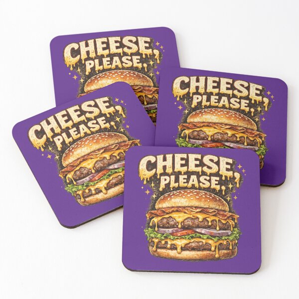 Item preview, Cheese Please: Cute Kawaii Happy Burger Character Motivational designed and sold by irfanshikh.