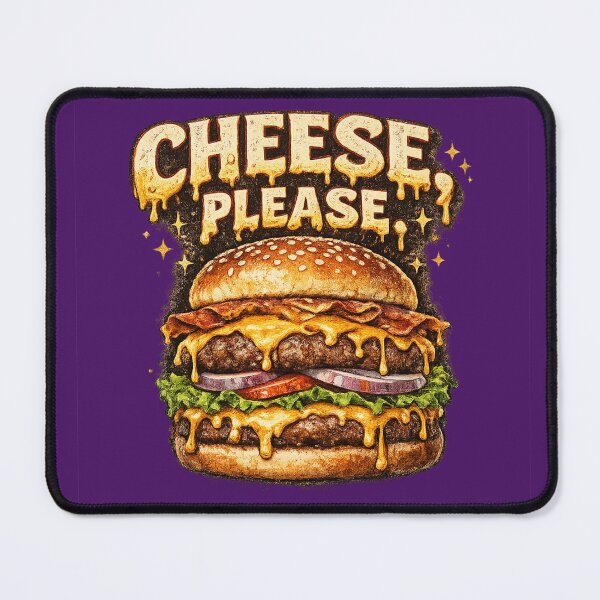 Item preview, Cheese Please: Cute Kawaii Happy Burger Character Motivational designed and sold by irfanshikh.