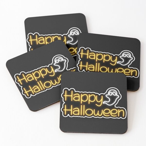 Item preview, Happy Halloween Neon Sign - Spooky Ghost Glow Art designed and sold by alalame.