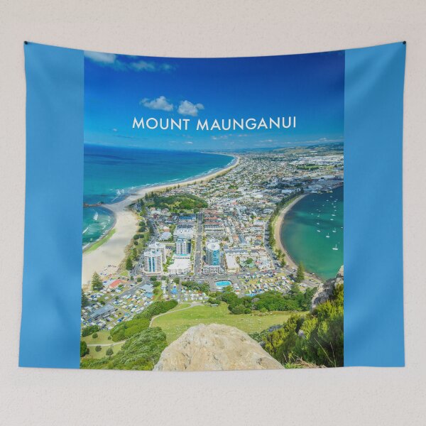 Item preview, Mount Maunganui Modern Travel Poster designed and sold by travelwitheric.