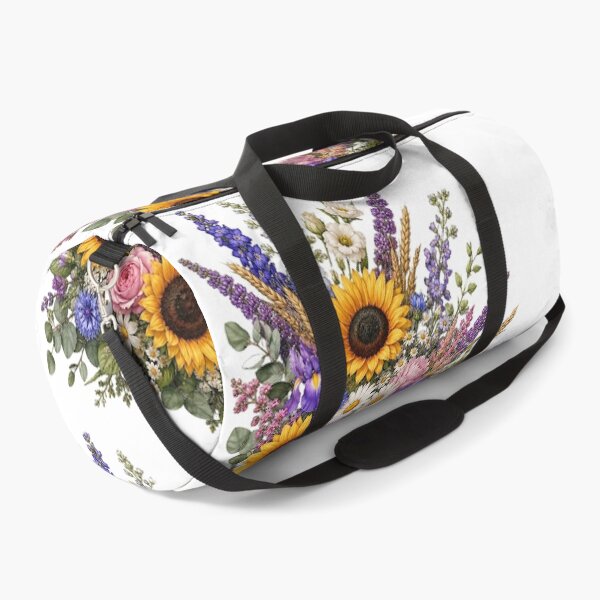 Item preview, Vintage Botanical Sunflower Floral Arrangement designed and sold by PetalGarden.