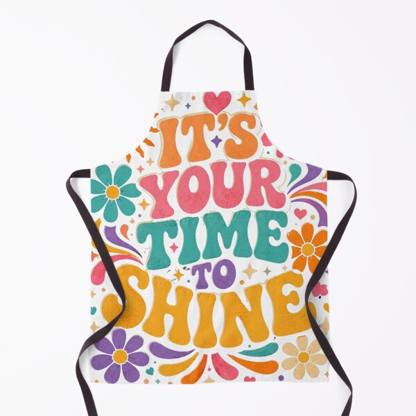 Item preview, It's Your Time to Shine Retro 70s Psychedelic Groovy Floral Motivational T-Shirt designed and sold by CosmoMerchStore.