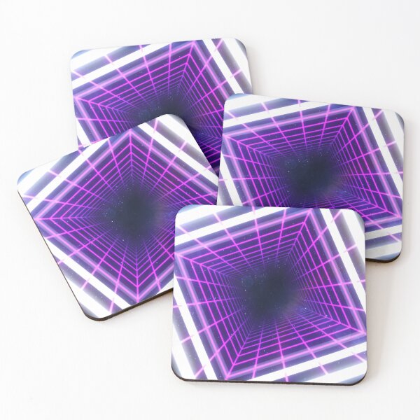 Item preview, Magenta Square Wireframe Tunnel & Neons designed and sold by Electric Shock!! Design.