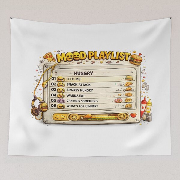 Item preview, Mood playlist for Hungry tracks designed and sold by Side Quest Co..