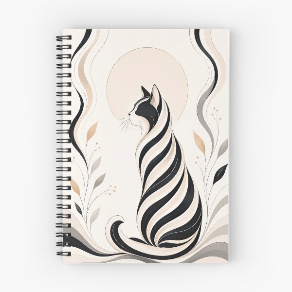 Item preview, Elegant Abstract Cat Wall Art | Modern Minimalist Feline Illustration designed and sold by dreamybyana.