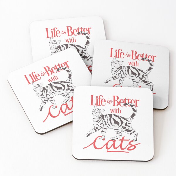 Item preview, Life Is Better With Cats designed and sold by Amberein.