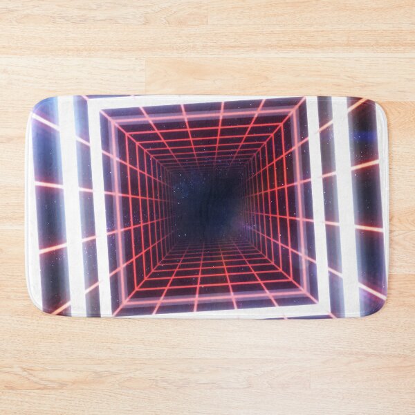 Item preview, Red Square Wireframe Tunnel & Neons designed and sold by Electric Shock!! Design.