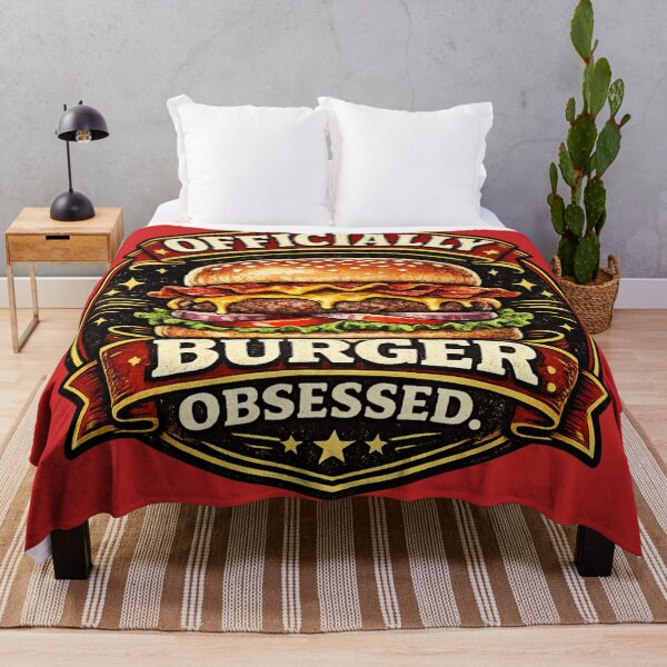 Item preview, Officially Burger Obsessed: Vintage Badge Certification Design designed and sold by irfanshikh.