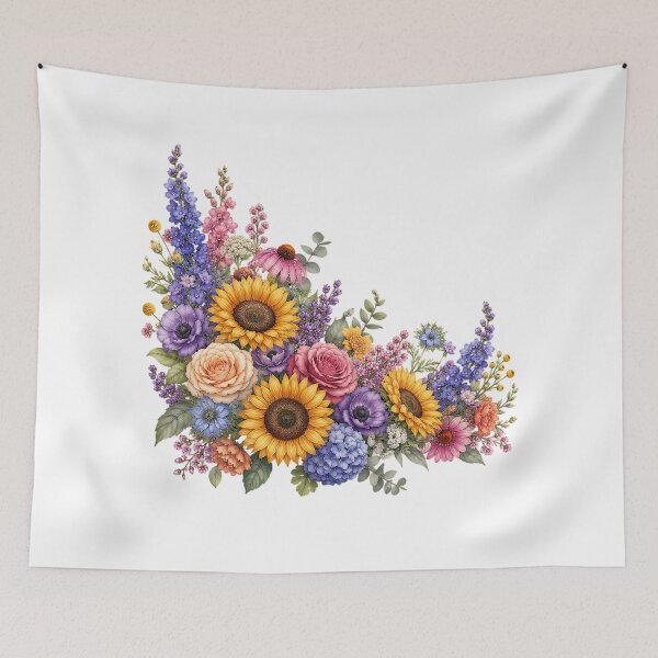 Item preview, Wildflower Garden with Sunflowers designed and sold by PetalGarden.