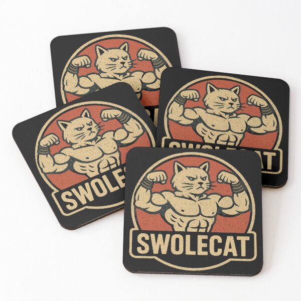 Item preview, Swolecat Funny Gym Cat – Weightlifting Cat Lover Fitness Design, Funny Cat Workout Gift designed and sold by AYACHI90.