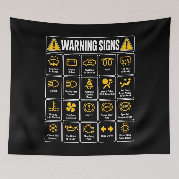 Item preview, Funny Driving Warning Signs 101 Auto Mechanic designed and sold by wansilastomi.