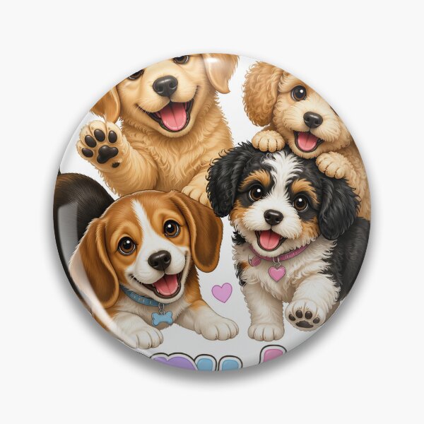 Item preview, Puppy Love Cute Dogs Design designed and sold by PawsPositive.