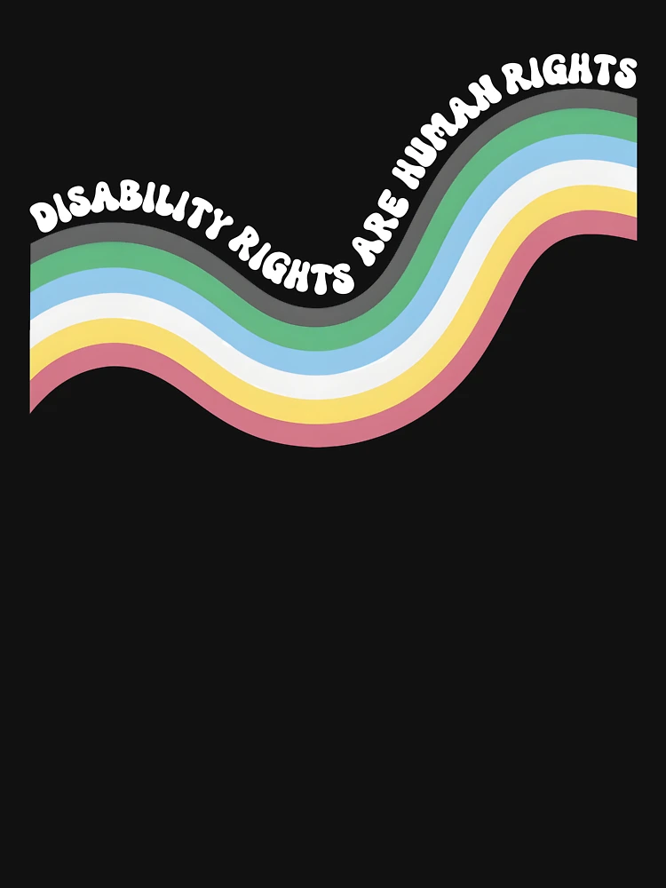Thumbnail 6 of 6, Premium Oversized Sweatshirt, Disability Rights Are Human Rights designed and sold by Johnny-Store.