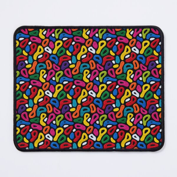 Item preview, Vibrant Thick Paint Blobs On Black designed and sold by igraphixart.