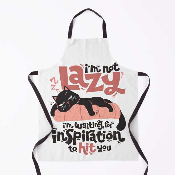 Item preview, I'm Not Lazy Cat Quote Design designed and sold by FloraMyst.