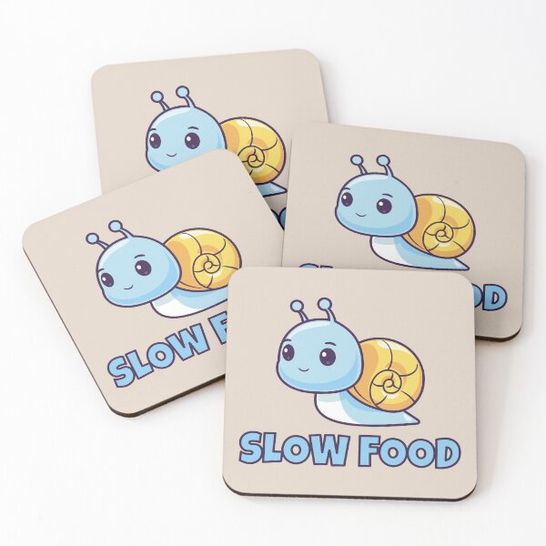 Item preview, Slow Food Funny Snail Illustration – Fast Food Parody Humor Design 6 designed and sold by WordPlayStudio.