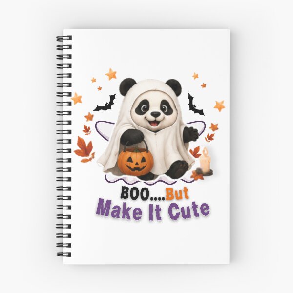 Item preview, Cute Halloween Panda Ghost – Boo But Make It Cute Kawaii Pumpkin Design designed and sold by EnginerdStudio.