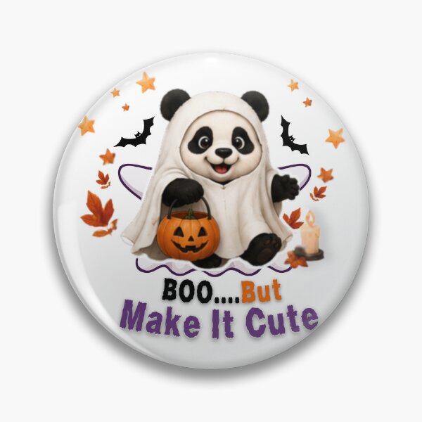 Item preview, Cute Halloween Panda Ghost – Boo But Make It Cute Kawaii Pumpkin Design designed and sold by EnginerdStudio.