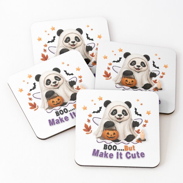 Item preview, Cute Halloween Panda Ghost – Boo But Make It Cute Kawaii Pumpkin Design designed and sold by EnginerdStudio.