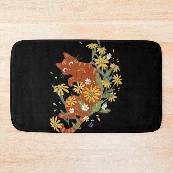 Item preview,  Orange cat with flowers Essential T-Shirt designed and sold by bozhilazharal.