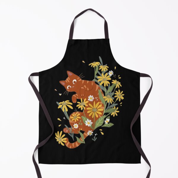 Item preview, Orange cat with flowers Essential T-Shirt designed and sold by bozhilazharal.