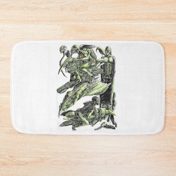 Item preview, Surrealism dystopian xenomorph landscape Manga ink art  designed and sold by Paintbase.