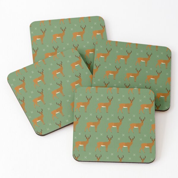 Item preview, Reindeer on green designed and sold by reneesillus.