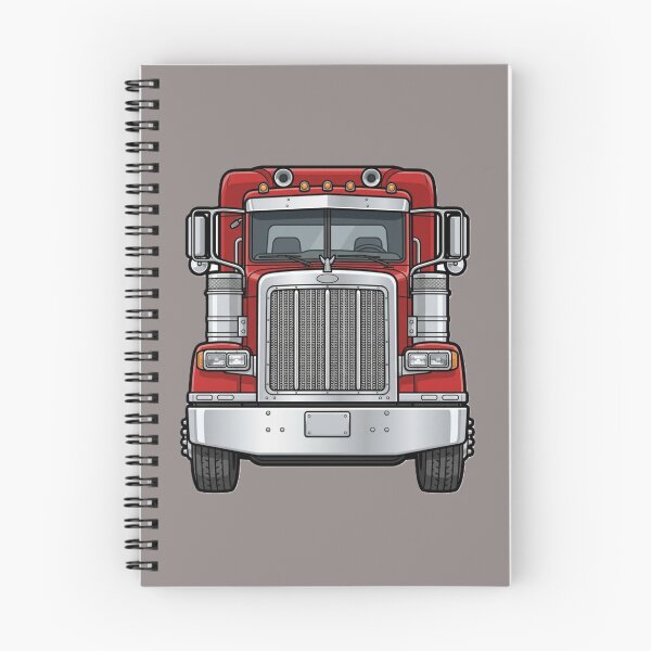 Item preview, Classic Red American Semi Truck with Eagle Hood Ornament designed and sold by Late Theory.