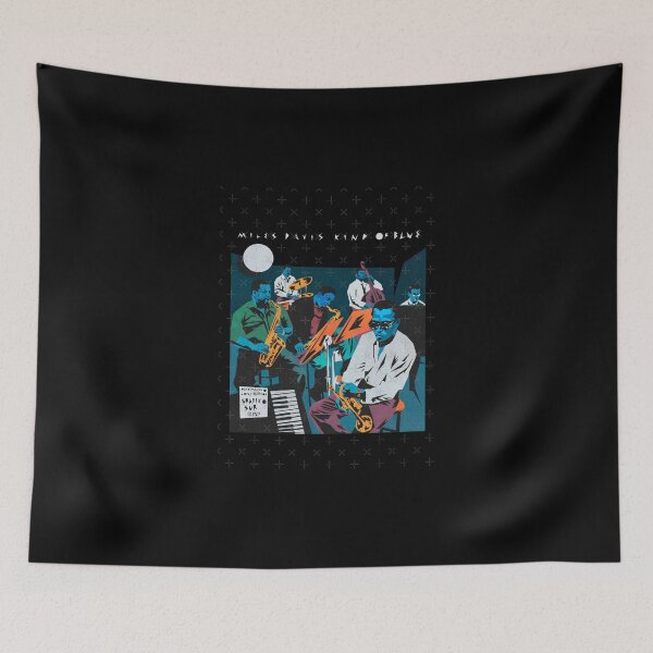Item preview, miles davis kind of blue illustrated by maximiliano lopez barrios designed and sold by jeffwend.