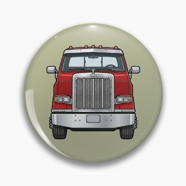 Item preview, Red Semi Truck American Style designed and sold by Late Theory.