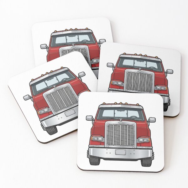 Item preview, Red Semi Truck American Style designed and sold by Late Theory.