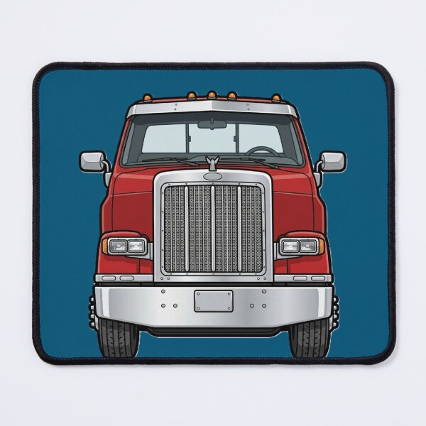 Item preview, Red Semi Truck American Style designed and sold by Late Theory.