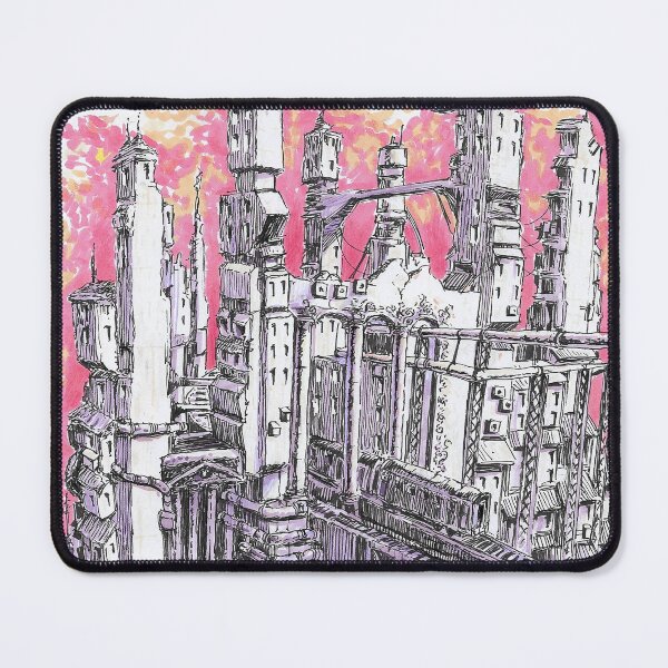 Item preview, dystopian industrial  landscape Manga ink art  designed and sold by Paintbase.