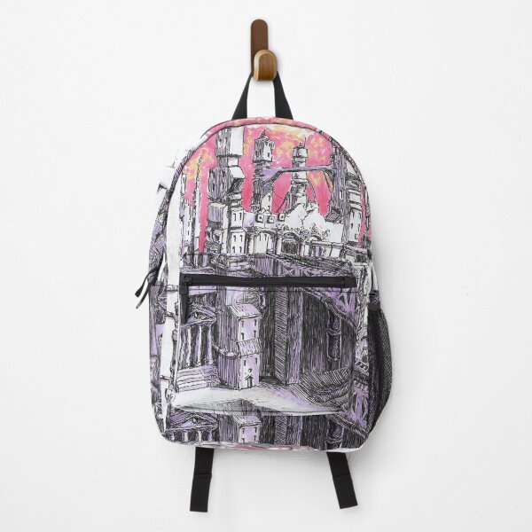Item preview, dystopian industrial landscape Manga ink art designed and sold by Paintbase.