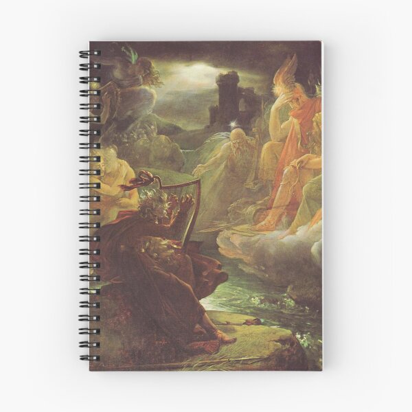 Item preview, François Pascal Simon Gérard, Ossian on the Bank of the Lora, Invoking the Gods to the Strains of a Harp designed and sold by Vintage Designs +.