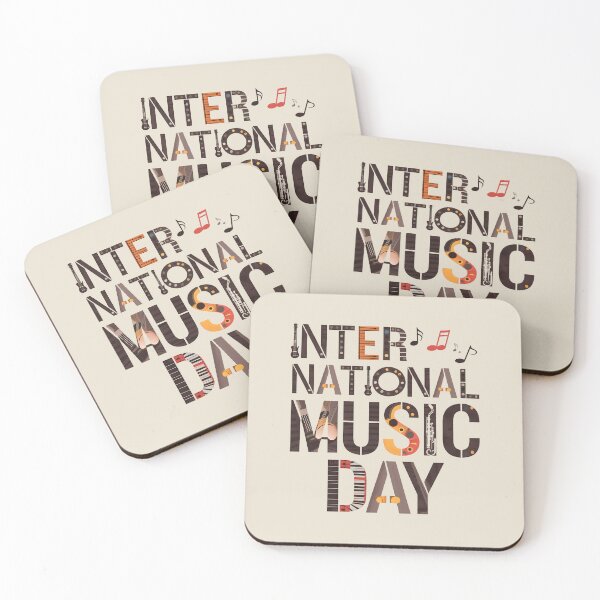 Item preview, Typography Music Passion - International Music Day designed and sold by Art-Arcade6.