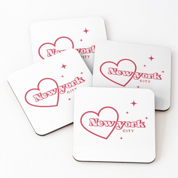 Item preview, New York City – Red Heart & Stars Design designed and sold by Aliss20.