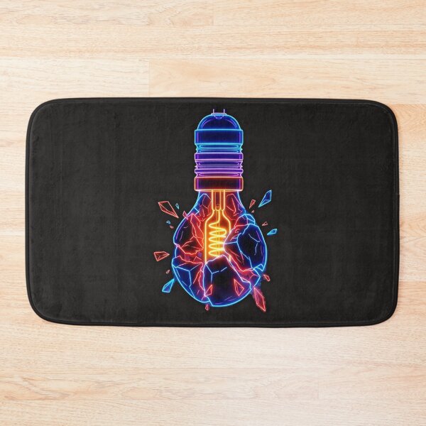 Item preview, Neon Void Bulb - Shattered Electronic Neon Sign Art designed and sold by alalame.