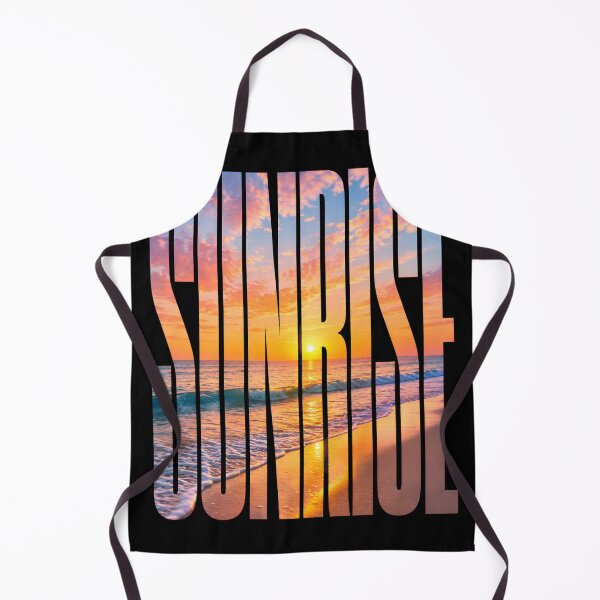 Item preview, Sunrise Ocean Typography – Beach Horizon Word Art designed and sold by Tharaazu.