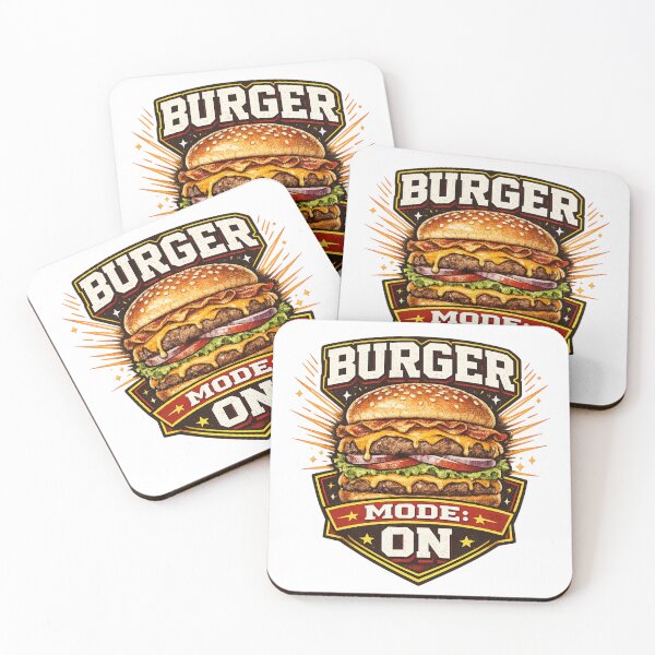 Item preview, Burger Mode On: Activation Badge Gaming Lifestyle Motivation designed and sold by irfanshikh.