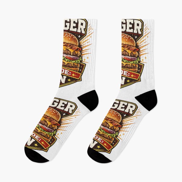 Item preview, Burger Mode On: Activation Badge Gaming Lifestyle Motivation designed and sold by irfanshikh.