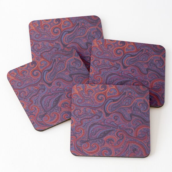 Item preview, Midnight Paisley Mosaic | Violet Bohemian Abstract Pattern designed and sold by GrinGalore.