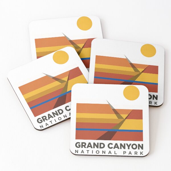 Item preview, Grand Canyon National Park Minimal Bauhaus Poster - Abstract Arizona Desert Art designed and sold by OzzFrequency.