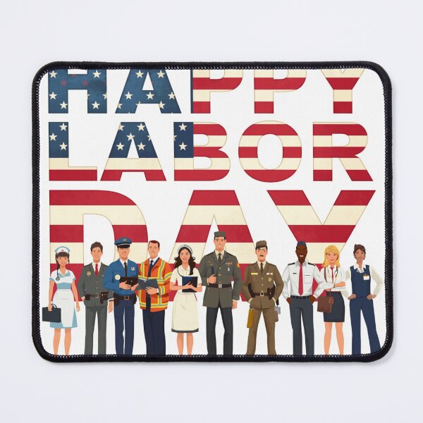 Item preview, Happy Labor Day - Patriotic American Flag Design designed and sold by Krystek-Studio .