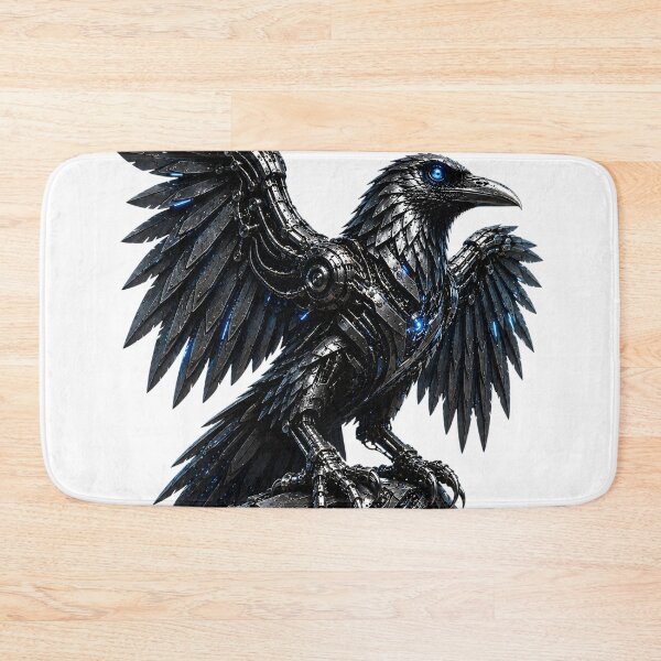Item preview, Steel Raven V4 – Cybernetic Mechanical Raven | Industrial Metal Crow | Futuristic Robotic Bird T-Shirt designed and sold by SteelCoat Studio.