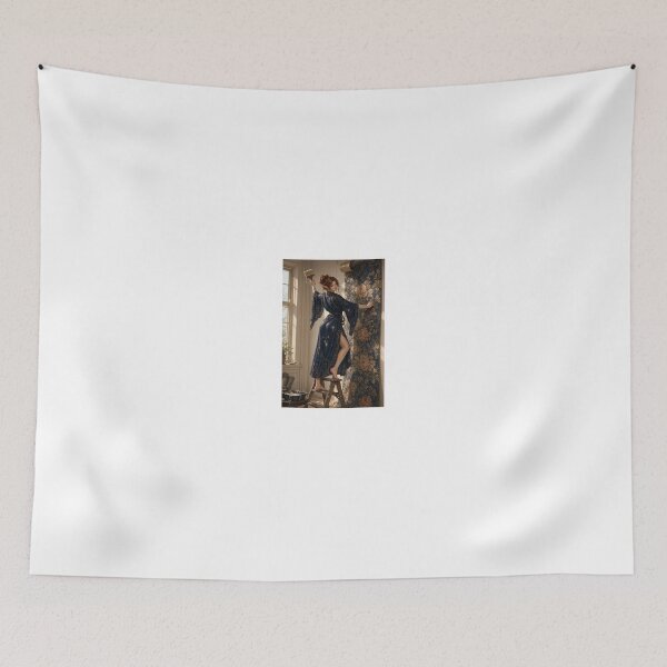 Item preview, Fortana Valentina applying floral wallpaper designed and sold by CathryneDelamort.