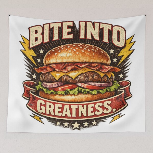 Item preview, Bitten Into Greatness: Achievement Excellence Burger Badge designed and sold by irfanshikh.