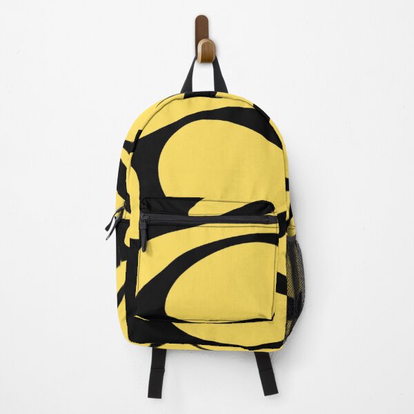 Item preview, Abstract Organic Black Waves on Yellow | Modern Minimalist Pattern designed and sold by Krystek-Studio .