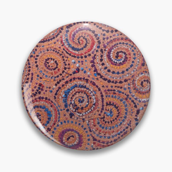 Item preview, Spiral Mosaic | Earth Tone Abstract Pattern designed and sold by GrinGalore.